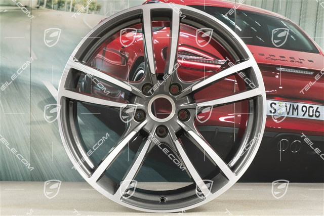 21" Felga Cayenne Turbo, 11J x 21 ET49, Titanium
