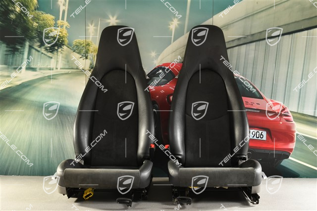 Seats, blakc, alcantara, manual, Satz (L+R)