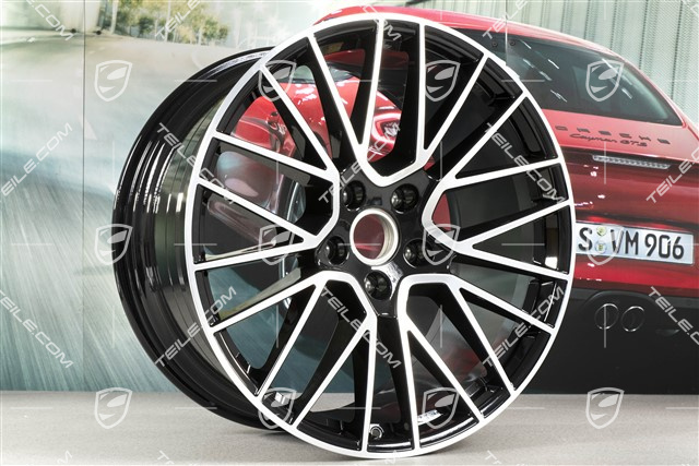 21" Felgensatz Cayenne RS Spyder, 11J x 21 ET49 + 9,5J x 21 ET46, für den Cayenne Coupé, schwarz hochglanz