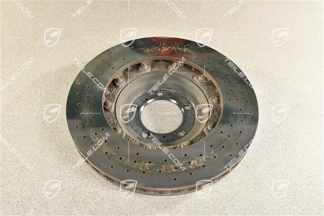 PCCB Ceramic brake disc, 991.2 C2 / C2S / C4 / C4S / 991.1 Turbo / 991.2 Turbo, damaged, R