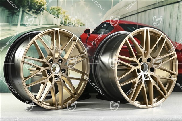 21" Felgensatz Cayenne RS Spyder Design, 11J x 21 ET58 + 9,5J x 21 ET46, neodyme