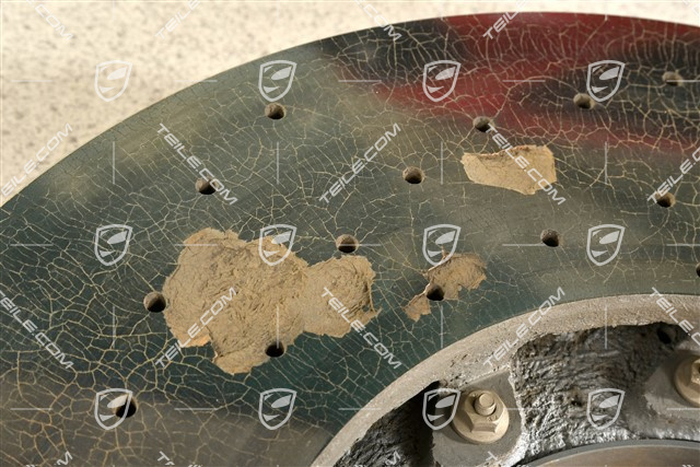 PCCB tarcza hamulcowa ceramiczna, 20" / 420mm, uszkodzona, R