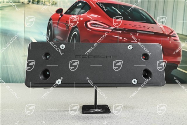 Front bumper number / Licence plate support, Black matte, GT2 RS