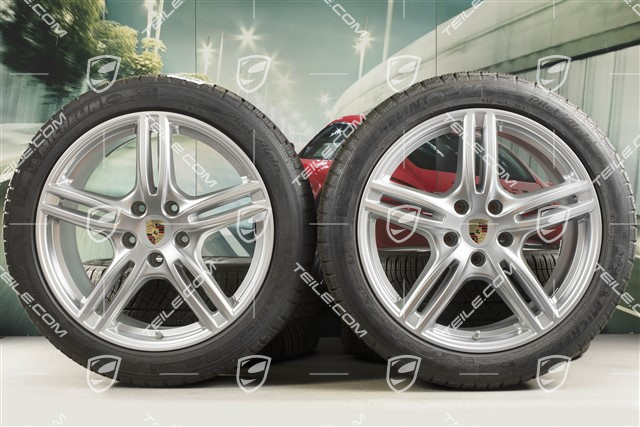 20" Koła zimowe "Panamera Turbo", felgi 9,5 J x 20 ET71 + 10,5 J x 20 ET71 + opony zimowe Michelin Pilot Alpin 4 275/40 R20 + 315/35 R20