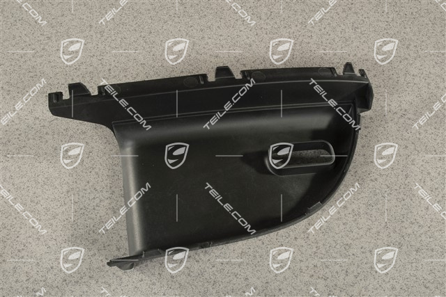 Cover Air duct / guide, Black, L