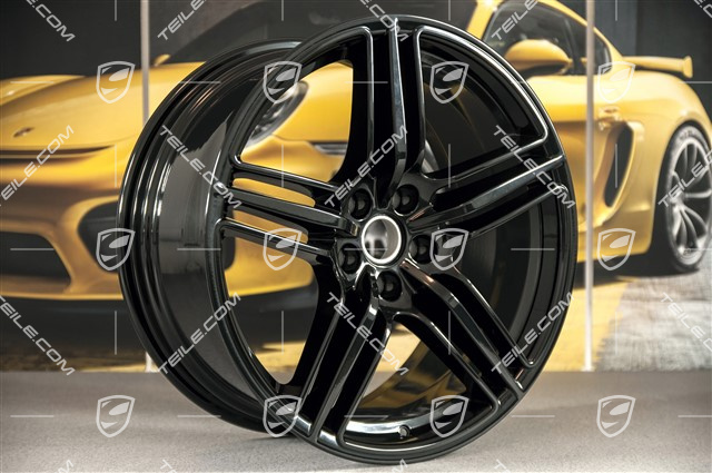 19" Felgensatz Macan Design, 8J x 19 ET21 + 9J x 19 ET21, Schwarz Hochglanz
