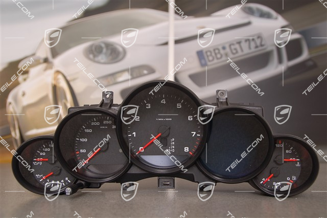 Kombiinstrument, PDK, Radio CDR 31, Zifferblatter in Schwarz, schwarz-matt