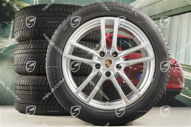 20-inch Cayenne Sport winter wheel set, rims 9J x 20 ET50 + 10,5J x 20 ET64 + Continental winter tyres 275/45 R20 + 305/40 R20, with TPMS