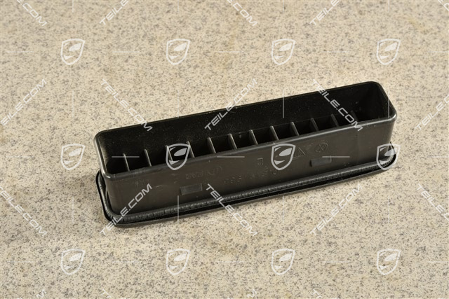 Lüftungsgitter / Blende, seitlich, Satinschwarz, L