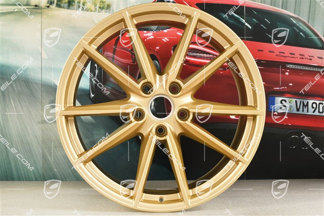 21-inch wheel rim Carrera S, 11,5J x 21 ET67, aurum satin matt