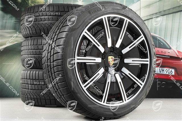 20" koła zimowe Sport Aero, komplet, felgi 9J x 20 ET54 + 11J x 20 ET60 + NOWE opony zimowe Pirelli 245/45 R20 + 285/40 R20