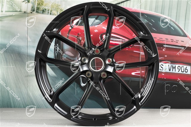 22" felgi GT, komplet, 10J x 22 ET48 + 11,5J x 22 ET52, czarny satynowy półmat