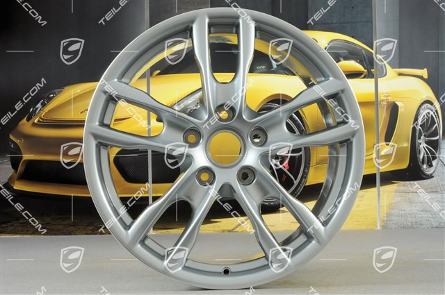 19-inch wheel Boxster S III, 8J x 19 ET57, Rhodium Silver Metallic