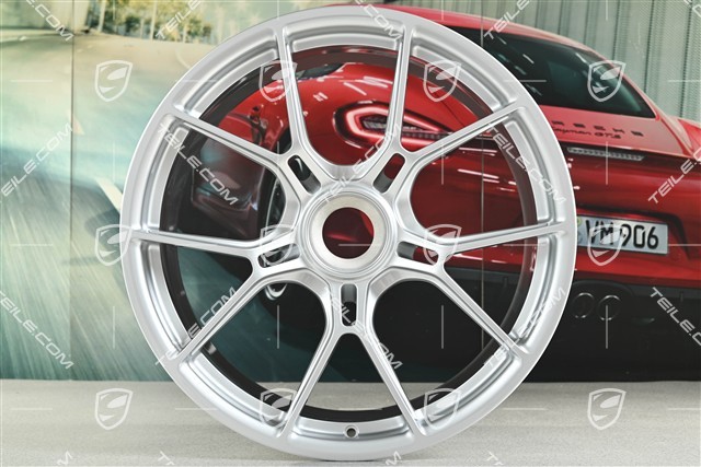 20"+21" GT3 Felgen Satz, 9,5J x 20 ET46 + 12J x 21 ET45, Brilliantsilber