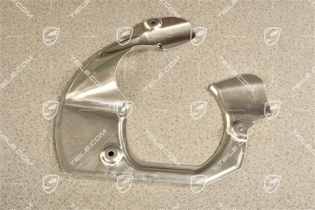 Front axle disc brake protective plate, C4, L