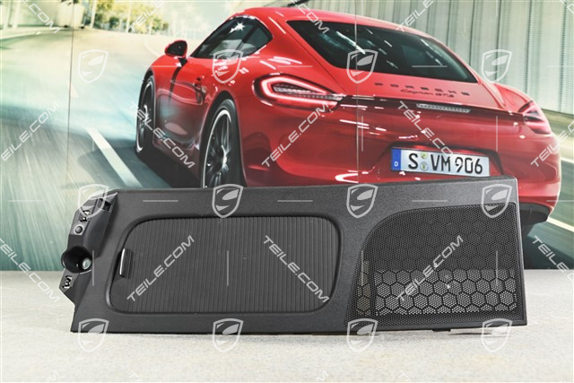 Abdeckung mit rollo für Ablagefach / Handschuhfach / Handschuhkasten, hinten, Schwarz, L