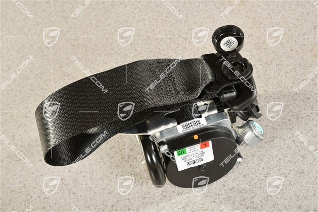 Seat belt, Coupé / Targa, front, black, USA, L=R