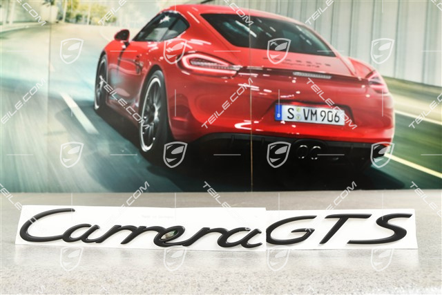 Logo / Emblem "Carrera GTS", Black