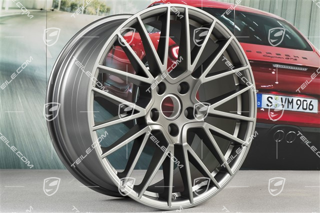 21" Felga Cayenne RS Spyder, 9,5J x 21 ET46, Platinum satynowy półmat