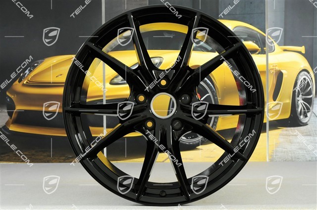 20" Felge Carrera S (IV), 11J x 20 ET78, für den 991.2 C2/C2S / Winterbetrieb, Tiefschwarz Metallic