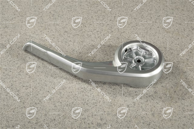 Actuating lever for height adjustment, Galvano silver, R