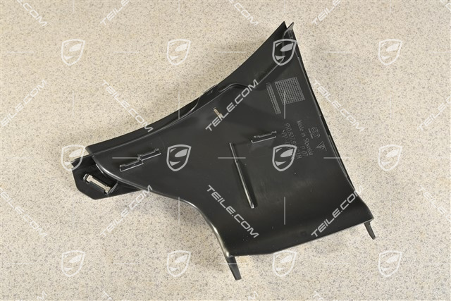 Air guide / duct, black matte, L