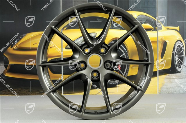 20-inch wheel rim set Carrera S III, 8J x 20 ET57 + 9,5J x 20 ET45, Platinum