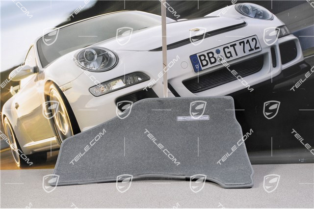 Fußmatten-Set, 4-teilig (997), für 911 Cabriolet/Targa Modelle mit BOSE Sound-System, steingrau