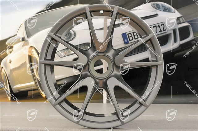 19" Komplet felg GT3RS / GT3RS 4.0, GT-Silber, 9J x 19 ET47 + 12J x 19 ET48