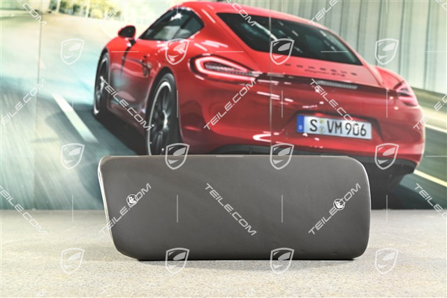 Cabrio / Coupe / Targa, Lordosenstütze, Leder Schwarz mit Achatgrau Ziernähte, L