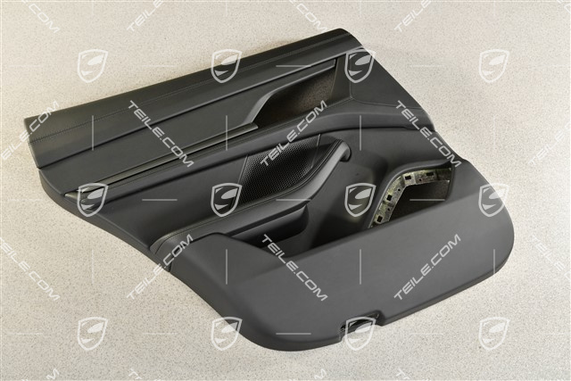 Hintertürverkleidung, Leder, Schwarz, L