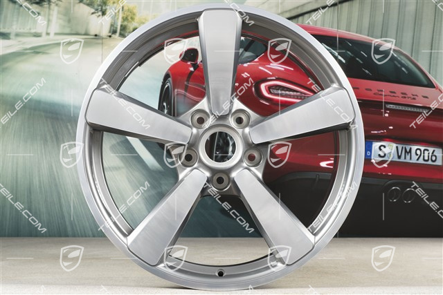 20-inch Carrera Exclusive wheel rim, 8,5J x 20 ET53, Platinum Silver
