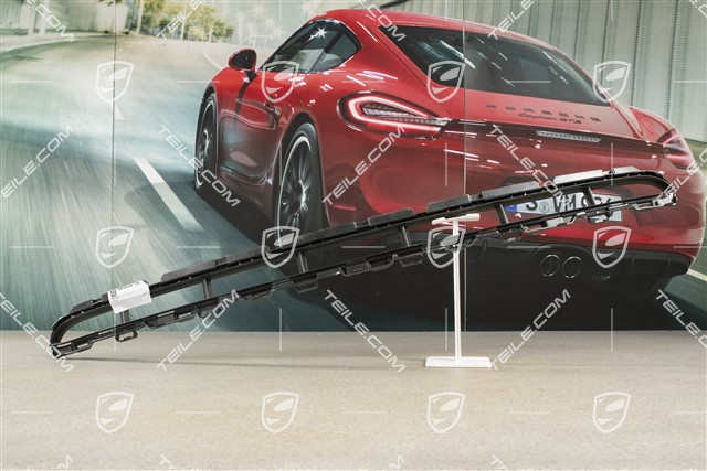 Front bumper Grille, middle, Lower, Black