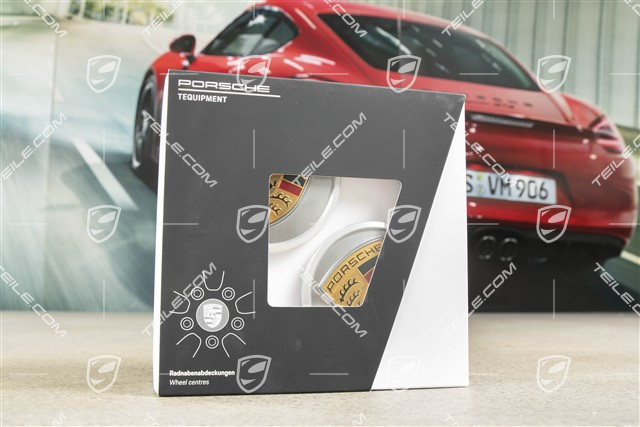 Wheel hub set (4 pcs.), Platinum Silver