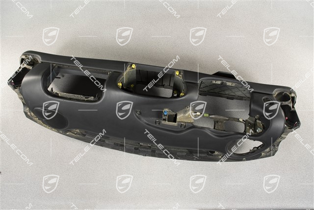 Dashboard trim, leather, black