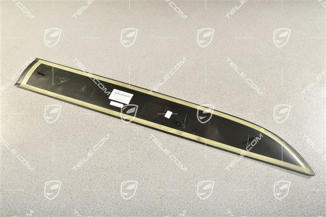 Front door cover / trim, Matt black, L