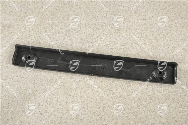 Front bumper number / Licence plate support, small, Black