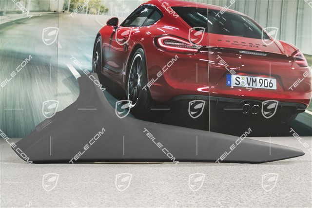 Mittelkonsole, Blende, Leder, seitlich, schwarz, L