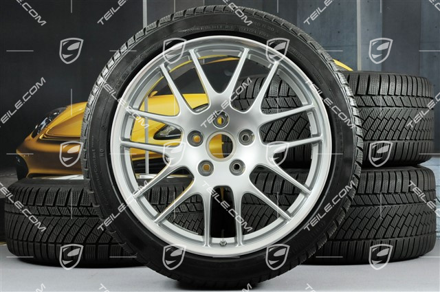 20" RS Spyder Winterräder Satz, Felgen 9,5J x 20 ET65 + 10,5J x 20 ET65 + NEUE Winterreifen Continental 255/40 R20 + 285/35 R20, mit RDK Sensoren