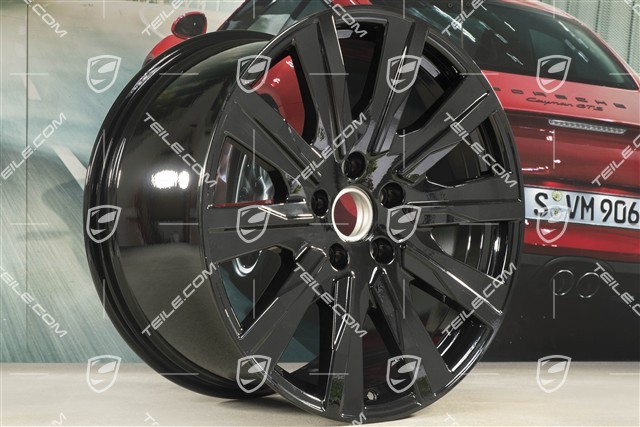 20" Felga Taycan Tequipment Design, 11J x 20 ET60, czarny wysoki połysk