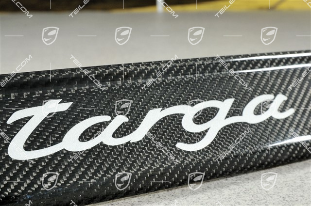 Einstiegleiste Carbon, "TARGA" Schrüftzug, LINKS