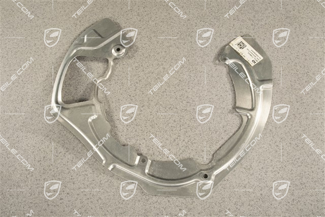 Rear axle disc brake protective plate, L