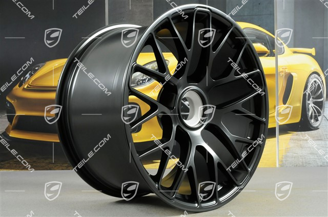 20-inch wheel Turbo S, central locking, for GTS, 11,5J x 20 ET48, black mat
