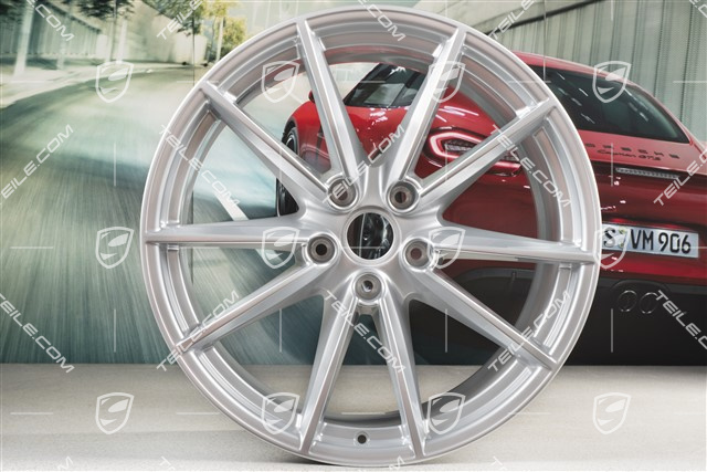 20+21" Felgensatz Carrera S, Felgen: vorne 8,5J x 20 ET53 + hinten 11,5J x 21 ET67, Brilliantchromlack