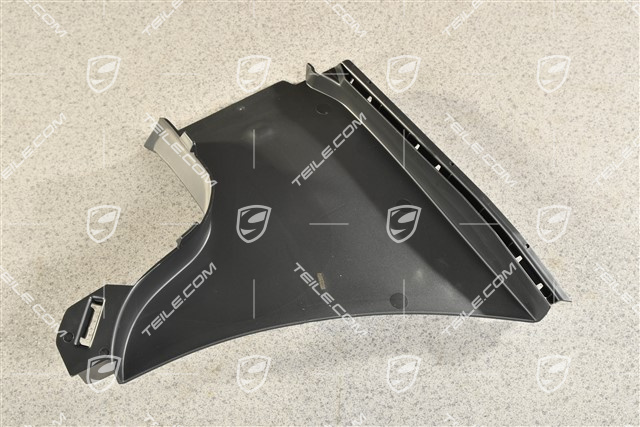 Air guide / duct, black matte, Turbo, L