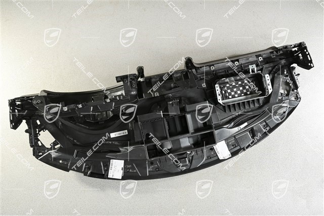 Schalttafelverkleidung / Armaturenbrett, oberer Teil, Leder, Agate Grey, Leder beschädigt
