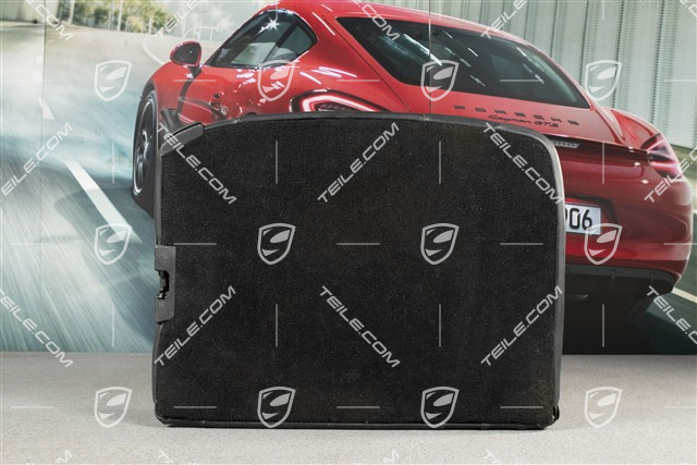 Back seat backrest, leather, black, Cabrio, L