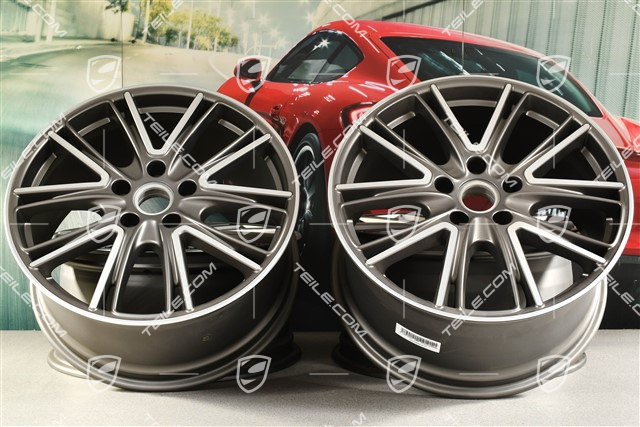 20-inch wheel rim Exclusive Design, 10,5J x 20 ET71 + 9,5J x 20 ET71, for winter use, silk gloss platinum