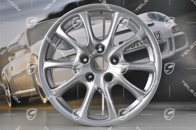 18" komplet felg GT3 model 2004, felgi 8J x 18 ET50 + 11J x 18 ET45, do Turbo / 4S
