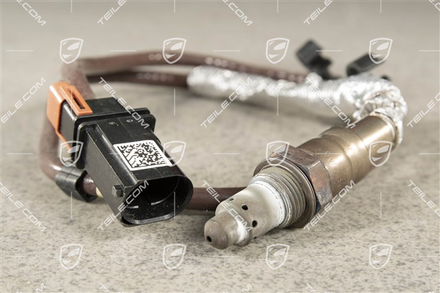 Oxygen sensor, in front of catalytic converter, Brown, Turbo, L